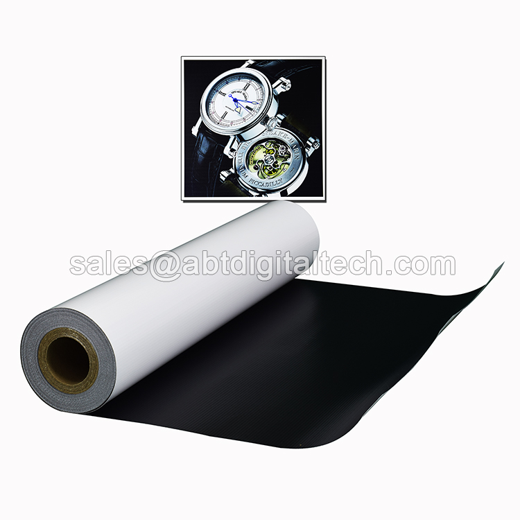 粉质高光背黑灯箱布 Microporous Glossy Black Back Scrim Banner